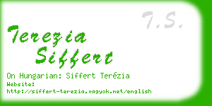 terezia siffert business card